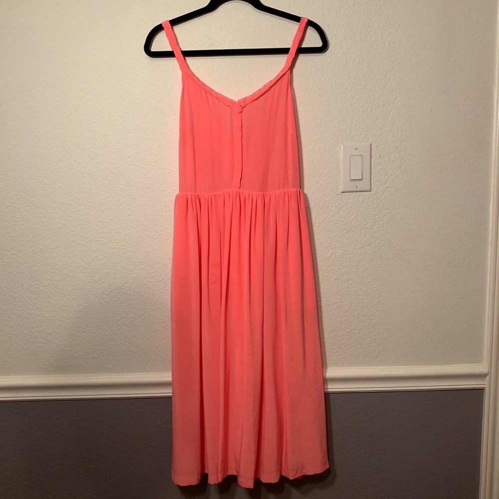 Rebecca Taylor Coral Pink Grecian Dress (NWOT)